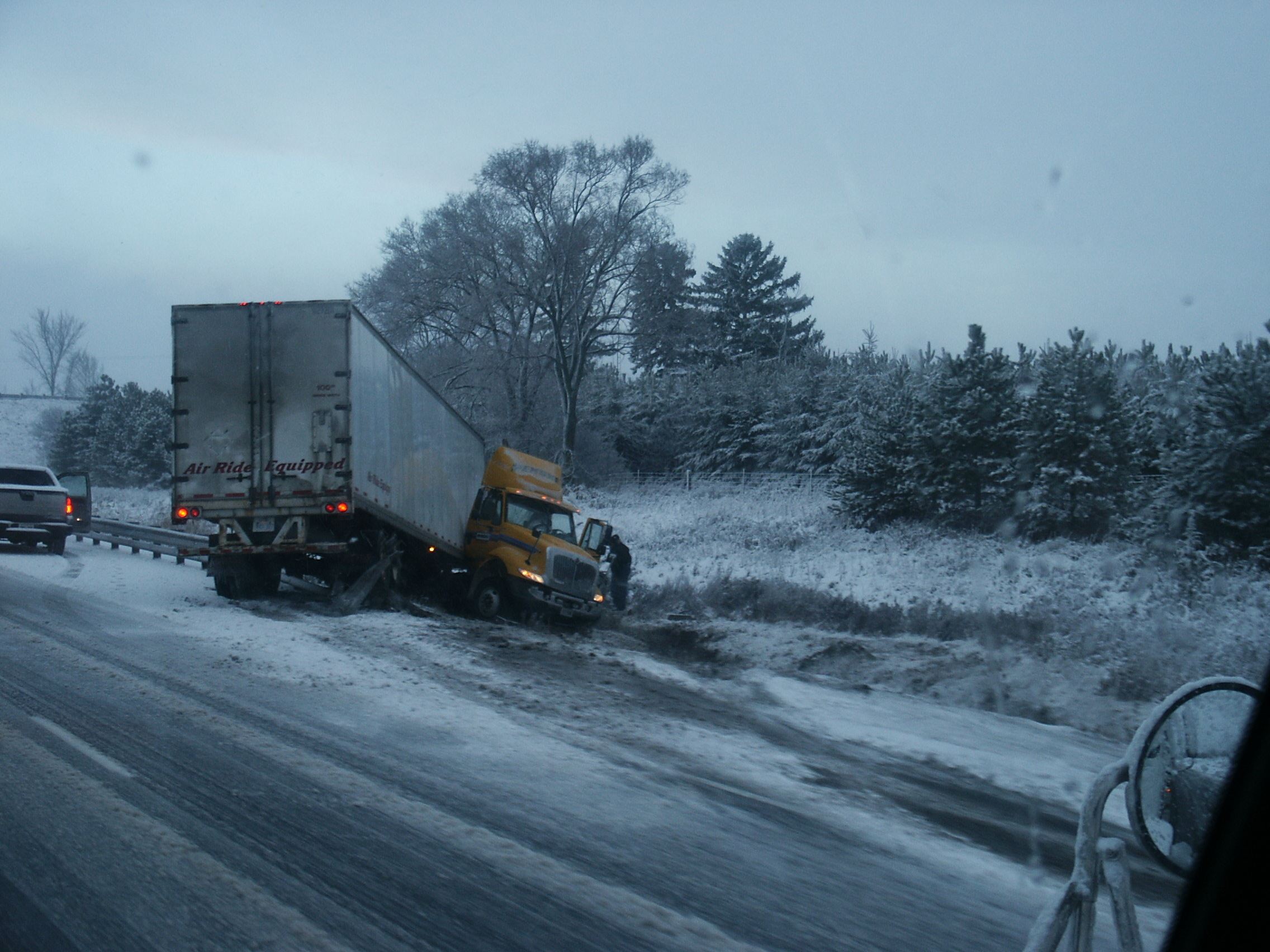Jackknifed Trucks Are a Danger on the Roads