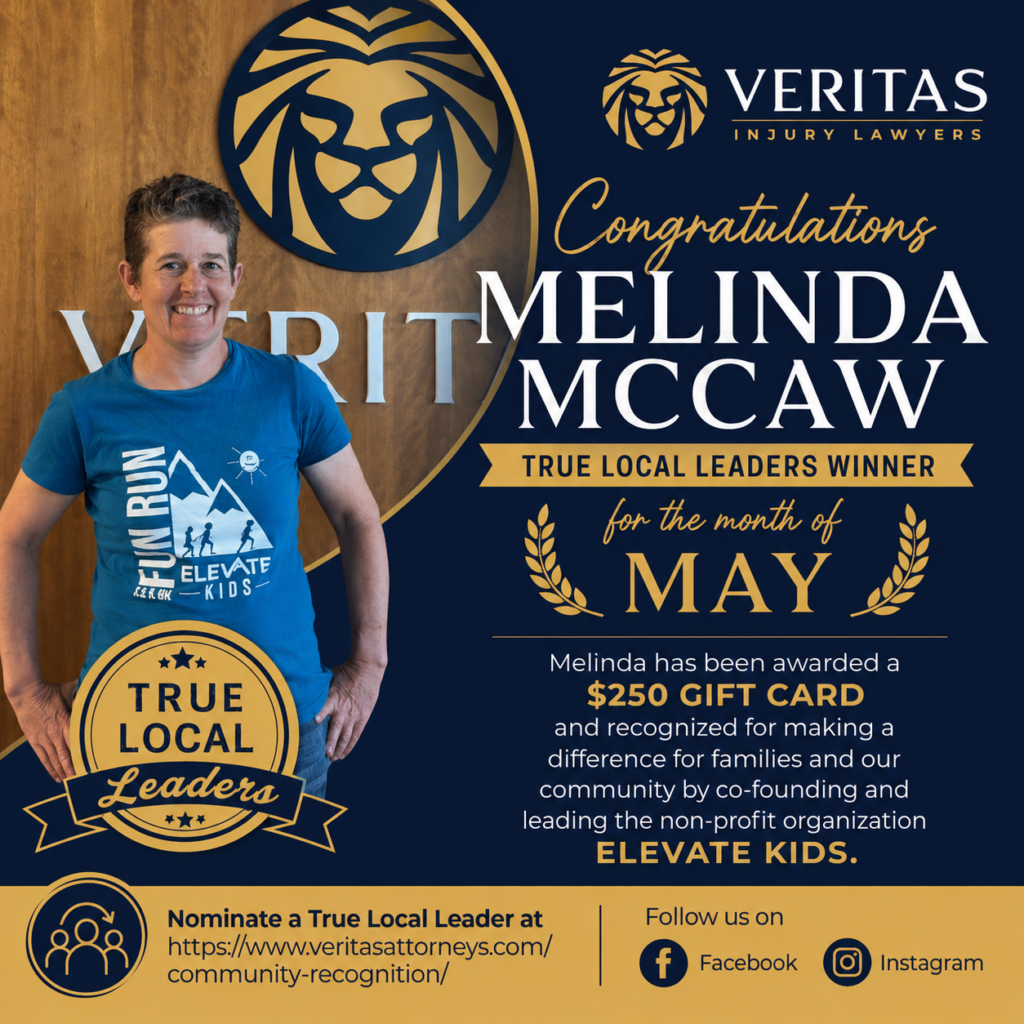 Melinda McCaw - True Local Leader May 2026, Veritas Injury Lawyers